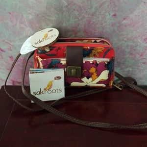 Sakroots smartphone crossbody wristlet